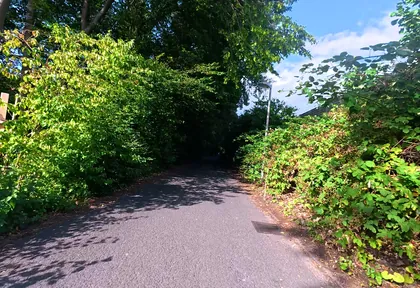 Streckenfoto bei Kilometer 2,4