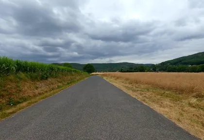 Route photo at kilometre 6.4