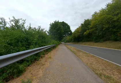 Route photo at kilometre 7.4