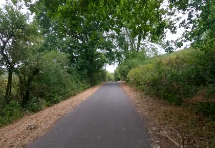 Route photo at kilometre 1.8