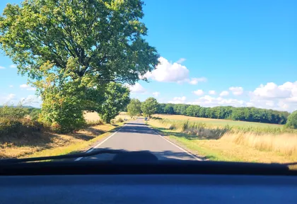 Route photo at kilometre 16.8