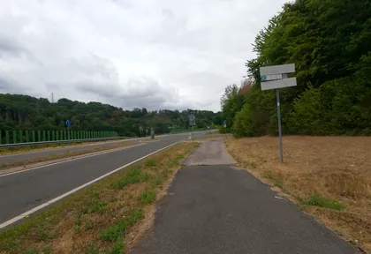 Route photo at kilometre 8.2