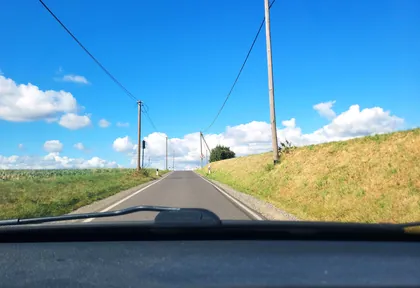 Route photo at kilometre 19.2