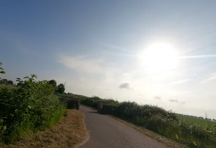 Streckenfoto bei Kilometer 17,4