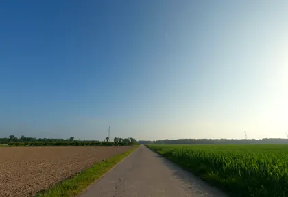 Streckenfoto bei Kilometer 9,4