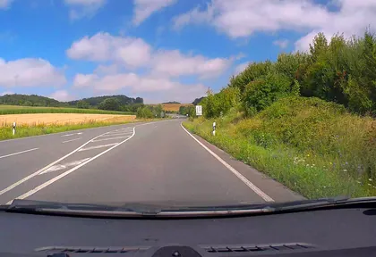 Streckenfoto bei Kilometer 2,3