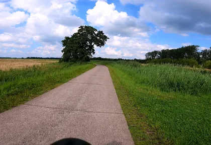 Route photo at kilometre 24.4