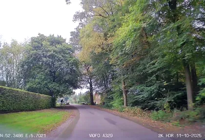 Route photo at kilometre 9.5