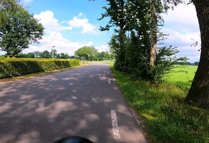 Route photo at kilometre 30.8