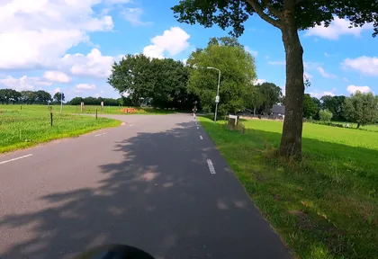 Route photo at kilometre 31.8