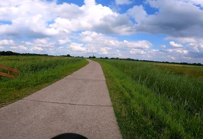 Route photo at kilometre 25.2