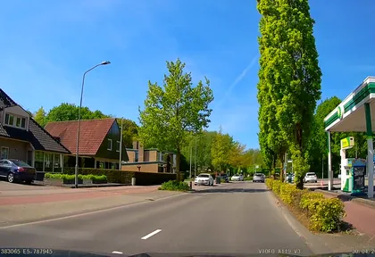 Route photo at kilometre 33.4