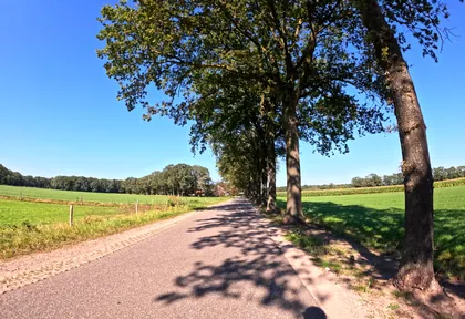 Routefoto bij kilometer 7