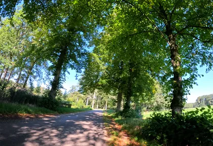 Routefoto bij kilometer 9,4