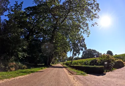 Routefoto bij kilometer 19