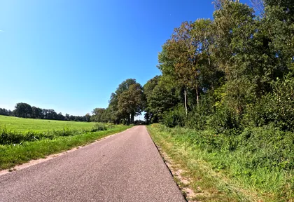 Routefoto bij kilometer 3,8