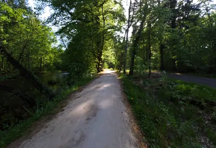 Routefoto bij kilometer 10
