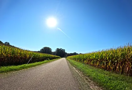 Routefoto bij kilometer 22