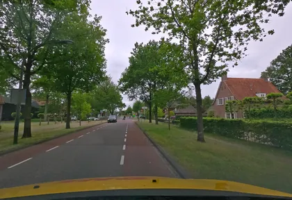 Routefoto bij kilometer 14,2