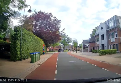 Routefoto bij kilometer 4,3