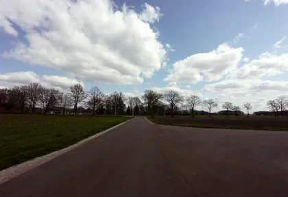 Routefoto bij kilometer 7,4
