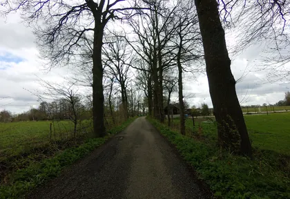 Routefoto bij kilometer 17