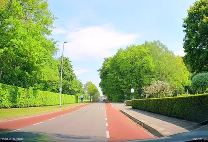 Routefoto bij kilometer 12