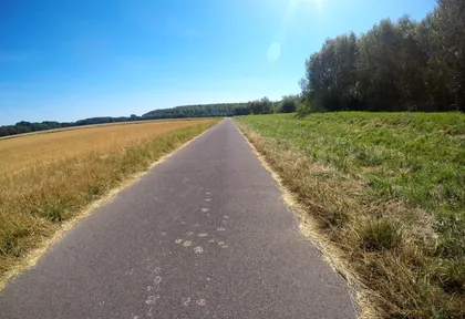 Route photo at kilometre 10.8