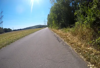 Route photo at kilometre 13.4
