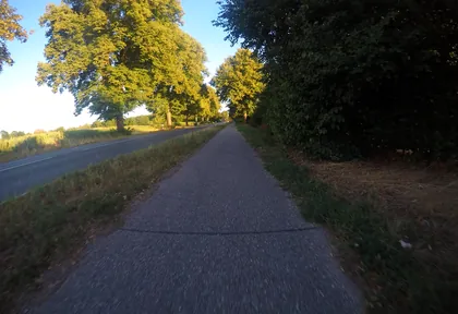 Route photo at kilometre 24.6