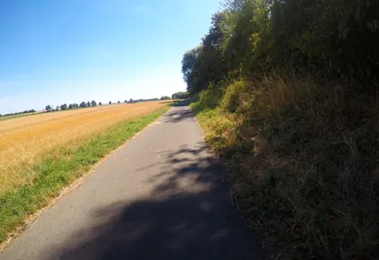Route photo at kilometre 12.2