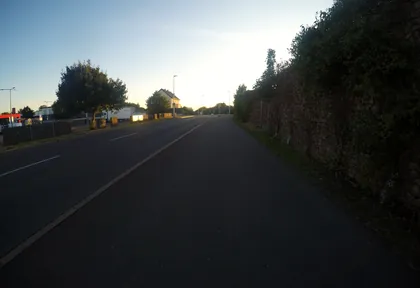 Route photo at kilometre 2.6