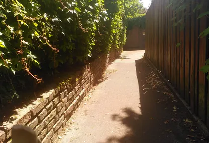Route photo at kilometre 23.3