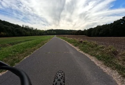 Route photo at kilometre 9.4