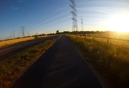 Route photo at kilometre 3.6