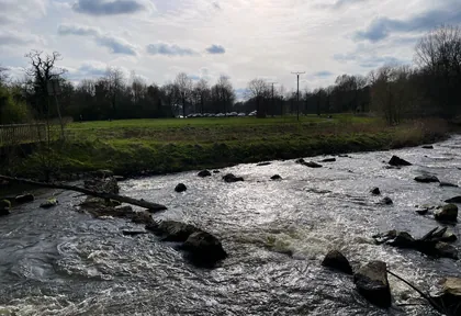 Streckenfoto bei Kilometer 9,6