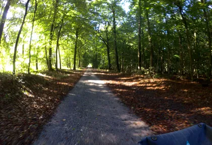 Route photo at kilometre 19.2