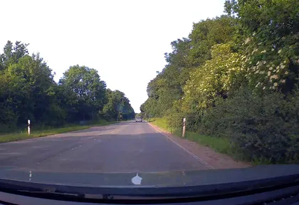 Route photo at kilometre 6.8