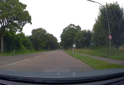 Route photo at kilometre 8.7