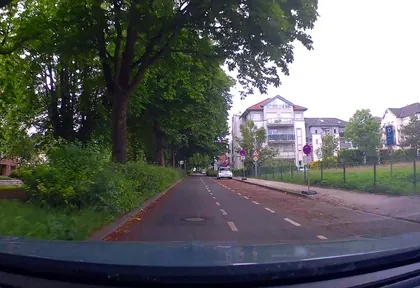 Route photo at kilometre 3.2