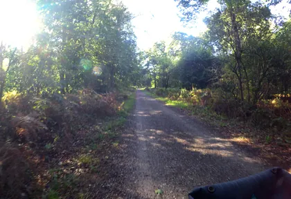 Route photo at kilometre 18.4