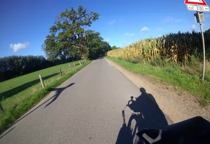 Route photo at kilometre 15.4