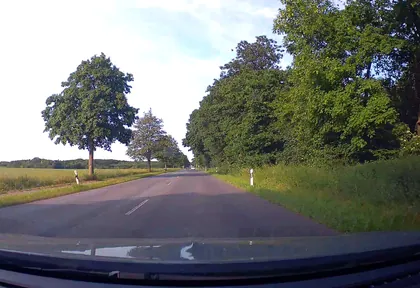 Route photo at kilometre 7.4