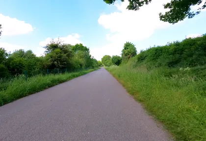 Streckenfoto bei Kilometer 22,4