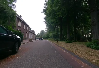 Routefoto bij kilometer 3,9