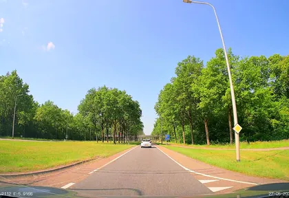 Routefoto bij kilometer 8