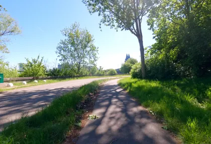Routefoto bij kilometer 1,2