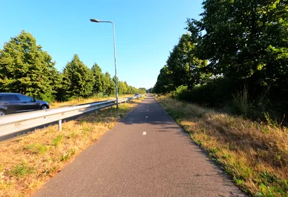 Routefoto bij kilometer 23,4