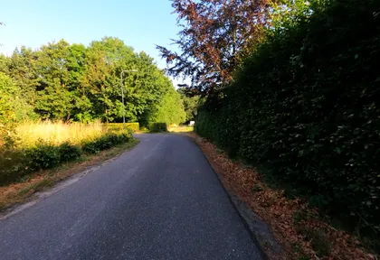 Routefoto bij kilometer 21,4