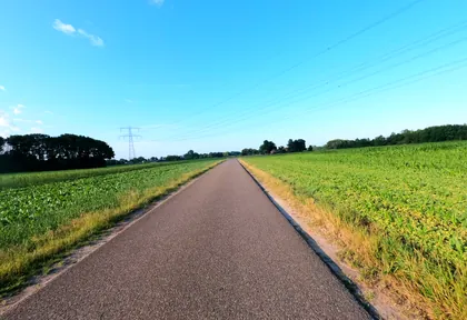 Routefoto bij kilometer 21,8